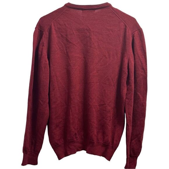 Men's Toscano Firenze Pure Merino Wool V Neck Sweater Size Extra Large - Picture 4 of 7